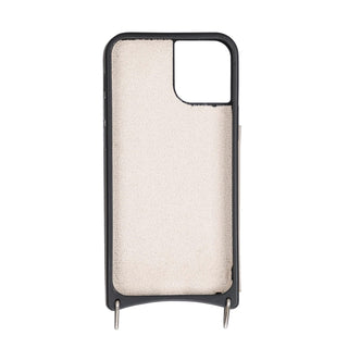 Bouletta Phone Case Saff iPhone 12 Mini Leather Case with Shoulder Strap Premium Koruma