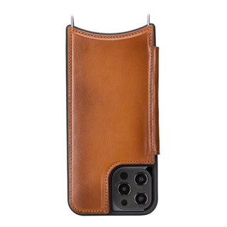 Bouletta Phone Case Saff iPhone 12 Mini Leather Case with Shoulder Strap Premium Koruma