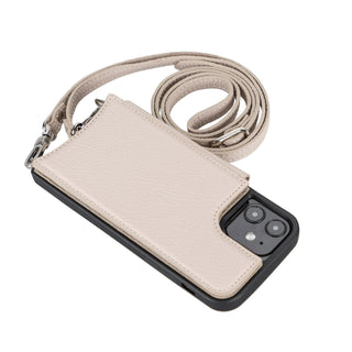 Bouletta Phone Case Saff iPhone 12 Mini Leather Case with Shoulder Strap Premium Koruma