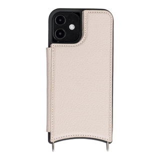 Bouletta Phone Case Saff iPhone 12 Mini Leather Case with Shoulder Strap Premium Koruma