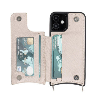 Bouletta Phone Case Saff iPhone 12 Pro Max Leather Case with Shoulder Strap Premium Koruma