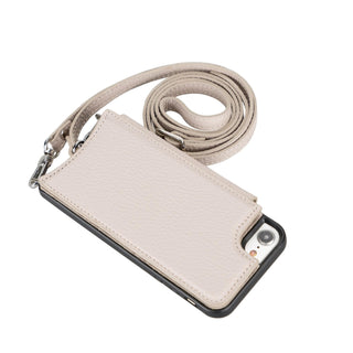 Bouletta Phone Case Saff iPhone SE / 8 / 7 Leather Case with Shoulder Strap Premium Koruma