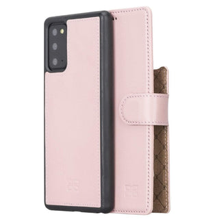 Bouletta Cep Telefonu Kılıfları Note 20 / Pembe Samsung Galaxy Note 20 Serisi Çıkarılabilir Deri Kılıf Premium Koruma