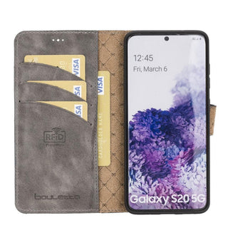 Bouletta Cep Telefonu Kılıfları Samsung Galaxy S20 Serisi Çıkarılabilir Cüzdanlı Deri Kılıf Premium Koruma