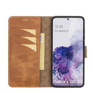 Bouletta Cep Telefonu Kılıfları Samsung Galaxy S20 Serisi Çıkarılabilir Cüzdanlı Deri Kılıf Premium Koruma