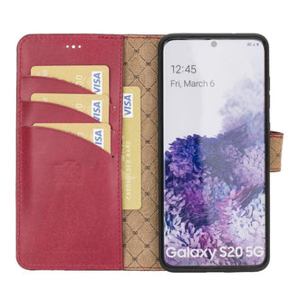 Bouletta Cep Telefonu Kılıfları Samsung Galaxy S20 Serisi Çıkarılabilir Cüzdanlı Deri Kılıf Premium Koruma