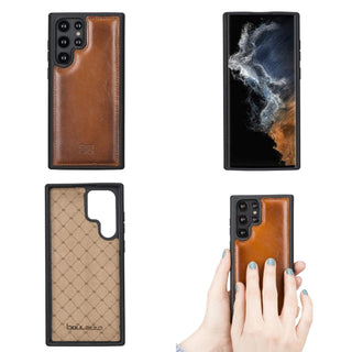Bouletta Cep Telefonu Kılıfları Samsung Galaxy S22 Serisi Deri Arka Kapak Premium Koruma