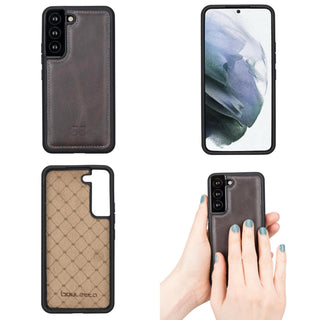 Bouletta Cep Telefonu Kılıfları Samsung Galaxy S22 Serisi Deri Arka Kapak Premium Koruma