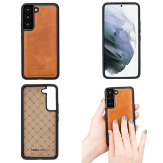 Bouletta Cep Telefonu Kılıfları Samsung Galaxy S22 Serisi Deri Arka Kapak Premium Koruma