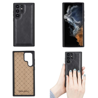 Bouletta Cep Telefonu Kılıfları Samsung Galaxy S22 Serisi Deri Arka Kapak Premium Koruma