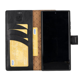 Bouletta Cep Telefonu Kılıfları Samsung Galaxy S23 Serisi Cüzdanlı Çıkarılabilir Deri Kılıf Premium Koruma