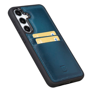 Bouletta Cep Telefonu Kılıfları Samsung Galaxy S24 Serisi Kartlıklı Deri Arka Kapak Premium Koruma