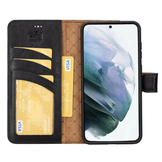 Bouletta Deri Galaxy S25 Plus Kılıfı Samsung Galaxy S25 Plus Cüzdanlı Çıkarılabilir Deri Kılıf Premium Koruma