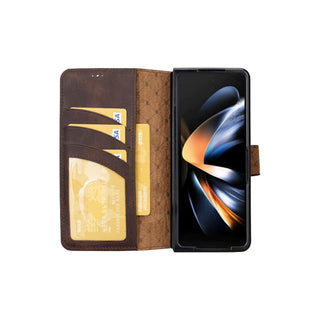 Bouletta Cep Telefonu Kılıfları Samsung Galaxy Z Fold Serisi Cüzdanlı Deri Kılıf Premium Koruma