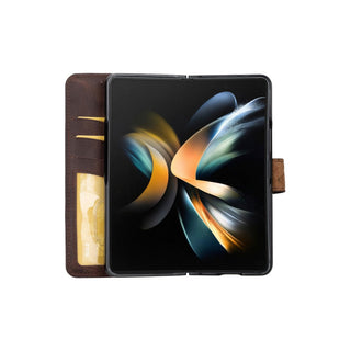Bouletta Cep Telefonu Kılıfları Samsung Galaxy Z Fold Serisi Cüzdanlı Deri Kılıf Premium Koruma