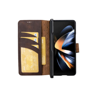 Bouletta Cep Telefonu Kılıfları Samsung Galaxy Z Fold Serisi Cüzdanlı Deri Kılıf Premium Koruma