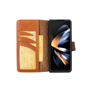 Bouletta Cep Telefonu Kılıfları Samsung Galaxy Z Fold Serisi Cüzdanlı Deri Kılıf Premium Koruma