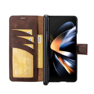 Bouletta Cep Telefonu Kılıfları Samsung Galaxy Z Fold Serisi Cüzdanlı Deri Kılıf Premium Koruma