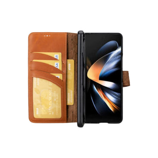 Bouletta Cep Telefonu Kılıfları Samsung Galaxy Z Fold Serisi Cüzdanlı Deri Kılıf Premium Koruma