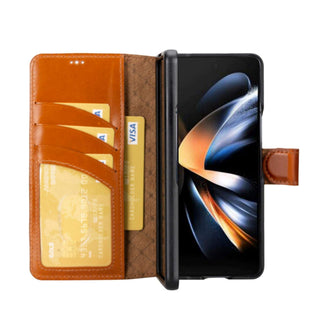 Bouletta Cep Telefonu Kılıfları Samsung Galaxy Z Fold Serisi Cüzdanlı Deri Kılıf Premium Koruma