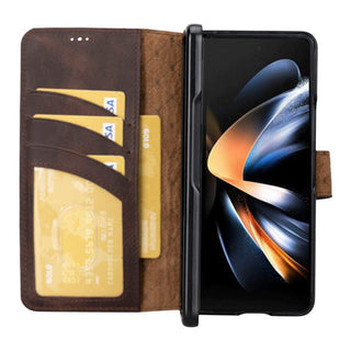 Bouletta Cep Telefonu Kılıfları Samsung Galaxy Z Fold Serisi Cüzdanlı Deri Kılıf Premium Koruma