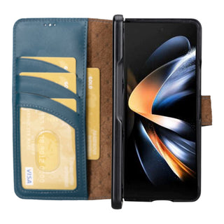 Bouletta Cep Telefonu Kılıfları Samsung Galaxy Z Fold Serisi Cüzdanlı Deri Kılıf Premium Koruma