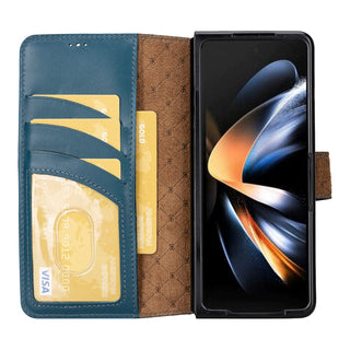 Bouletta Cep Telefonu Kılıfları Samsung Galaxy Z Fold Serisi Cüzdanlı Deri Kılıf Premium Koruma