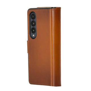 Bouletta Cep Telefonu Kılıfları Fold 4 / Gölgeli Taba Samsung Galaxy Z Fold Serisi Cüzdanlı Deri Kılıf Premium Koruma