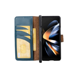 Bouletta Cep Telefonu Kılıfları Fold 5 / Gölgeli Taba Samsung Galaxy Z Fold Serisi Cüzdanlı Deri Kılıf Premium Koruma