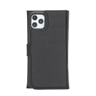 Bouletta Phone Case Black Santa iPhone 11 Pro Max Leather Detachable Wallet Case Premium Koruma