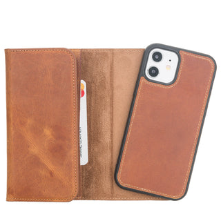 Bouletta Phone Case Santa iPhone 12 Mini Leather Detachable Wallet Case Premium Koruma
