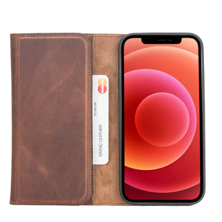 Bouletta Phone Case Santa iPhone 12 Mini Leather Detachable Wallet Case Premium Koruma