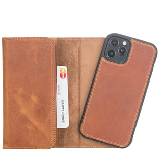 Bouletta Phone Case Santa iPhone 12 Pro Max Leather Detachable Wallet Case Premium Koruma