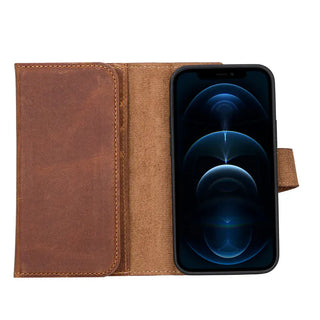 Bouletta Phone Case Santa iPhone 13 Mini Leather Detachable Wallet Case Premium Koruma