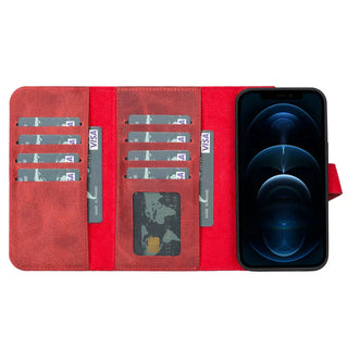 Bouletta Phone Case Santa iPhone 13 Pro Leather Detachable Wallet Case Premium Koruma