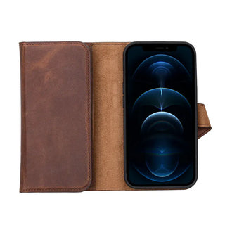 Bouletta Phone Case Santa iPhone 13 Pro Leather Detachable Wallet Case Premium Koruma