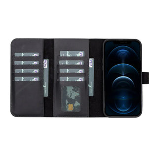 Bouletta Phone Case Santa iPhone 13 Pro Max Leather Detachable Wallet Case Premium Koruma