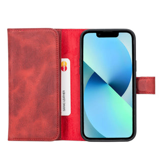 Bouletta Phone Case Santa iPhone 14 Plus Leather Detachable Wallet Case Premium Koruma