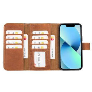 Bouletta Phone Case Santa iPhone 14 Plus Leather Detachable Wallet Case Premium Koruma