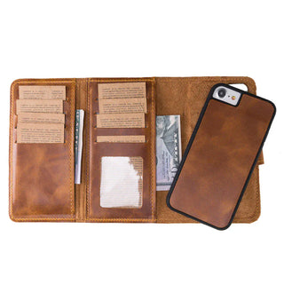 Bouletta Phone Case Moccasin Santa iPhone SE / 8 / 7 Leather Detachable Wallet Case Premium Koruma