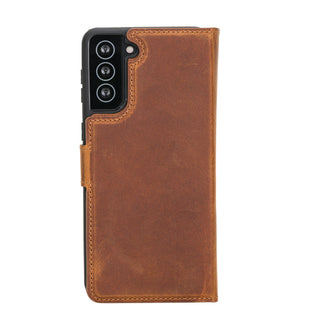 Bouletta Phone Case Santa Samsung Galaxy S21 Plus Leather Detachable Wallet Case Premium Koruma