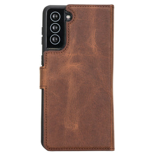 Bouletta Phone Case Santa Samsung Galaxy S21 Plus Leather Detachable Wallet Case Premium Koruma