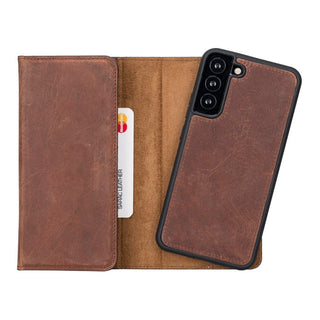 Bouletta Phone Case Santa Samsung Galaxy S22 Plus Leather Detachable Wallet Case Premium Koruma