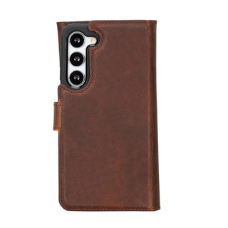 Bouletta Phone Case Saddle Brown Santa Samsung Galaxy S23 Plus Leather Detachable Wallet Case Premium Koruma