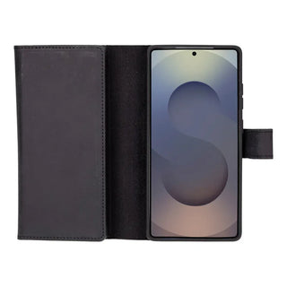 Bouletta Phone Case Santa Samsung Galaxy S25 Ultra Leather Detachable Wallet Case Premium Koruma