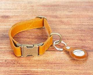 Bouletta Dog Collar Sandy Tan Scooby Leather Dog Collar Premium Koruma