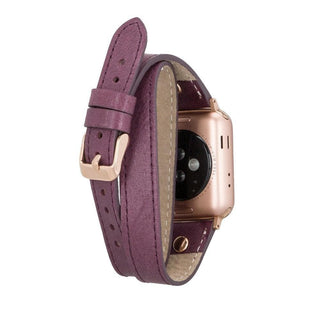 Bouletta Watch Band Slim Double Tour Apple Watch Leather Band Premium Koruma