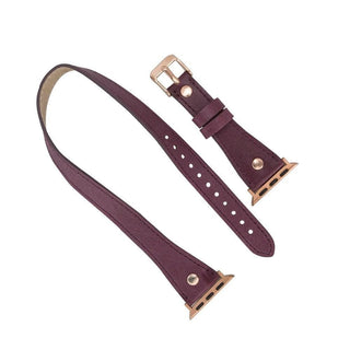 Bouletta Watch Band Slim Double Tour Apple Watch Leather Band Premium Koruma