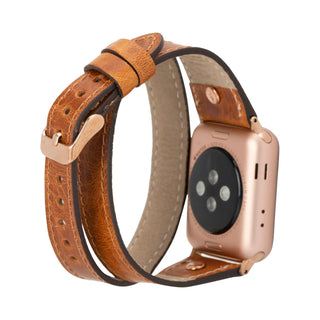 Bouletta Watch Band Slim Double Tour Apple Watch Leather Band Premium Koruma