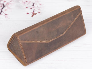 Bouletta Glasses Case Saddle Brown Smart Glasses Leather Case Premium Koruma